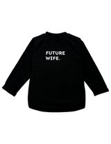 Baby Sweets Langarmshirt Future Wife Grüße, Gemüse schwarz - 0