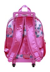 Disney Princess Flowers-Small 3D Backpack with Wheels Rucksack 34x26x13 cm pink Onesize Kinder - 3