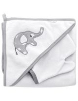 2 Teile Set Elefant Little Elephant 90x90 cm weiß - 0