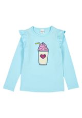 Fred s World by Green Cotton Langarmshirt Unifarben hellblau 104 - 0