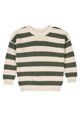 Müsli by Green Cotton Strickpullover Streifen creme 86 - 0