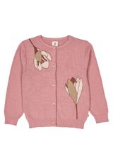 Müsli by Green Cotton Strickjacke Unifarben rosa 98 - 0