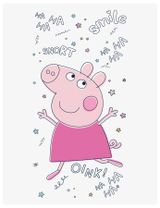 Peppa Pig Handtuch Peppa Wutz Sterne 70x140 cm grau - 1