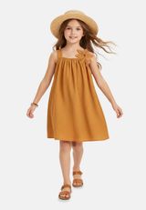 Denokids Kleid Unifarben gelb 140 - 3