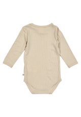 Müsli by Green Cotton Langarmbody Unifarben beige 56 - 1