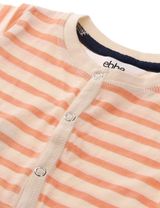 Ebbe Kids Strampler Streifen beige 80 (9-12 Monate) Coral Stripe - 2