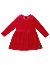 Villervalla Kleid Velours rot 98 (2-3 Jahre) - 0