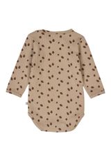 Müsli by Green Cotton Langarmbody Alloverprint braun 68 - 1