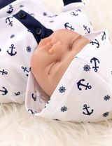 Baby Sweets Strampler Maritim weiß 62 (0-3 Monate) - 4