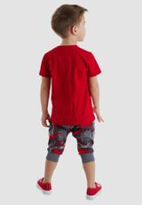 Zweiteiler Jungen rot 128 - 7