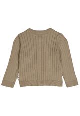 Müsli by Green Cotton Babystrickjacke Unifarben braun 98 - 1