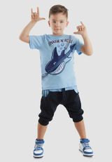 Denokids Unifarben blau 104 - 7
