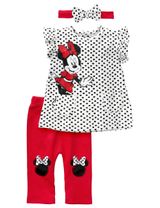 Disney Baby 3 Teile Set Minnie Mouse rot 62/68 (3-6 Monate) - 0