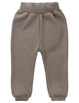 MaBu Kids Pantalon Nice, Wild & Cute Gaufré Taupe 18-24M (92 cm) - 0