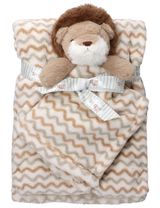 Snuggle Tots 2 Teile Set Löwe Zickzack beige - 0