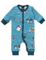 Villervalla Strampler Eislauf blau - 0