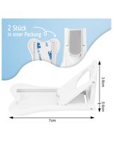 SIPO 2 pièces Butoir de portes Blanc - 5