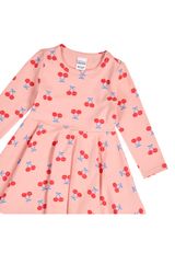 Green Cotton Langarmkleid multicolor 86 - 2