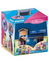 Playmobil 64 Teile PLAYMOBIL® Mitnehm-Puppenhaus Dollhouse 26.5x24x27 cm 4+ Jahre bunt - 1