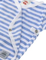 Makoma Wickelbody Streifen hellblau 62 (0-3 Monate) - 3