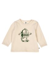 Müsli by Green Cotton Babylangarmshirt Unifarben creme 74 - 0