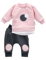 Baby Sweets 2 Teile Set Kreis grau 80 (9-12 Monate) - 0