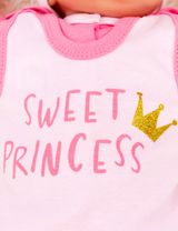Baby Sweets 2 Teile Set Krone Sweet Princess rosa 3 Monate (62) - 4