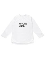 Baby Sweets 2 pièces T-shirt à manches longues Future Wife Maria König Blanc 6-7A (122 cm) - 1