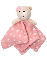 Snuggle Tots 2 Teile Set Bär Herz 75x75 cm rosa - 1