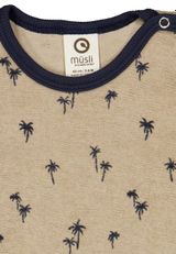 Müsli by Green Cotton Kurzarmbody Alloverprint beige 74 - 2