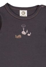 Müsli by Green Cotton Langarmbody Unifarben blau 68 - 2