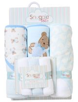 Snuggle Tots 6 pièces Ensemble Ours 71x71 cm Blanc - 0