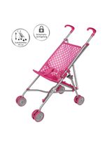 Idena Puppenwagen Punkte CE-zertifiziert 52x26x55 cm 3+ Jahre pink - 0