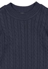 Müsli by Green Cotton Strickpullover Unifarben dunkelblau 134 - 2