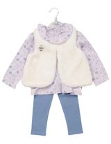 Lily & Jack 3 pièces Ensemble Floral Boucle Bleu - 1