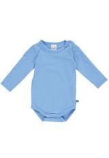 Fred s World by Green Cotton Langarmbody Unifarben hellblau 86 - 3