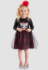 Kleid Mädchen rot 104 - 3