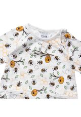 Villervalla Kleid Bienen, Floral weiss 56 - 2