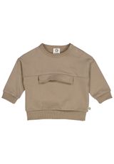 Müsli by Green Cotton Babysweatshirt Unifarben beige 86 - 0