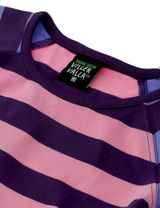 Villervalla Kleid Sterne Streifen rosa - 2