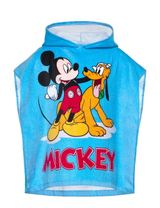 Disney Badeponcho Mickey Mouse Kapuze 100x50 cm blau - 0