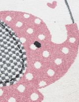 Teppich Elefant Punkte rosa 80x150 - 2