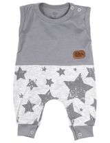 Baby Sweets 2 Teile Set Sterne Sterne dunkelgrau 62 (0-3 Monate) - 1