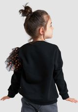 Mädchen Sweatshirt schwarz 110 - 4