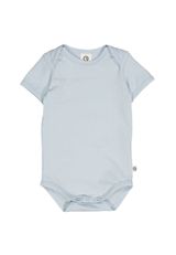 Müsli by Green Cotton Kurzarmbody Unifarben blau 56 - 1