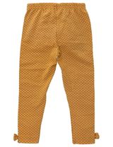 Baby Sweets Leggings Schleife Lieblingsstücke Punkte senfgelb 122 (6-7 Jahre) - 1