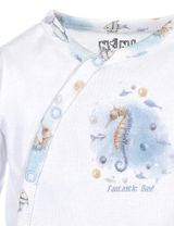 NINI Body croisé Faune Marine 0-6 mois Bleu - 2