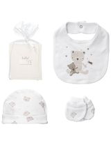 Rock A Bye Baby Boutique 6 Teile Set Teddybär weiß 50/56 (Neugeborene) - 3