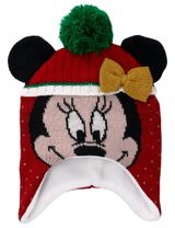 Disney Wintermütze Minnie Mouse Punkte rot 80/86 (12-18 Monate) - 0