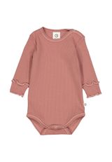 Müsli by Green Cotton Langarmbody Unifarben rosa 68 - 1